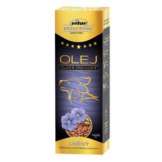 VITAR Veterinae Olej lniany 1000ml