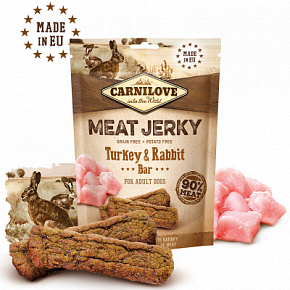 Carnilove Dog Jerky Królik&Indyk Bar 100g