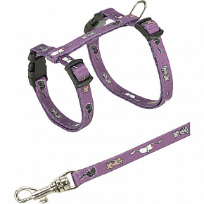 Nylonowa uprząż dla kociąt - motyw 21-34cm/8mm TRIXIE