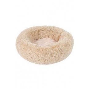 Okrągłe legowisko ADELE z długim włosem 70cm beżowe Okrągłe legowisko ADELE z długim włosem 70cm beżowe
