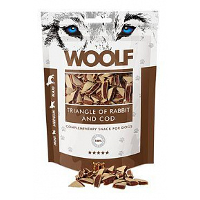 Przysmak Woolf Dog Rabbit and Cod Triangle 100 g