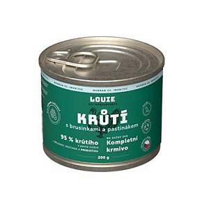 Louie Dog konserwa. Indyk z żurawiną.pasternak, prebiotyki 200g