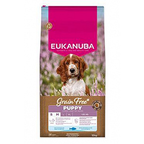 Eukanuba Dog GF Puppy Small&Medium bogaty w Oc.Fish12kg