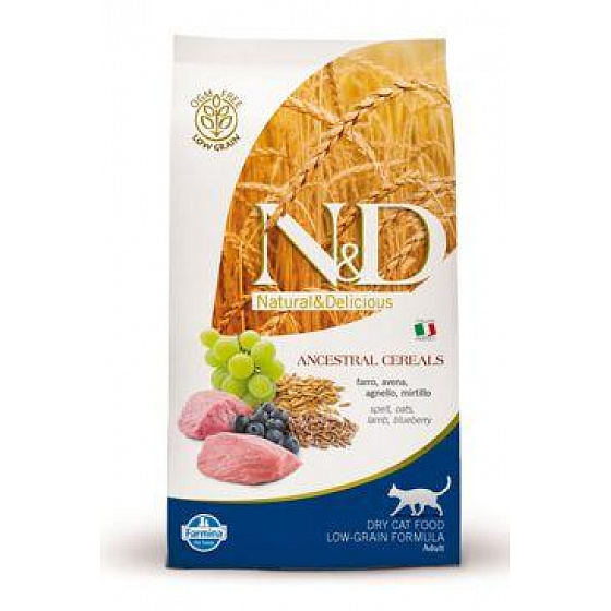 N&D LG CAT Adult Jagnięcina & Borówka 300g