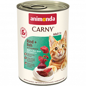 ANIMONDA puszka CARNY Adult - wołowina, sarna, żurawina 400g