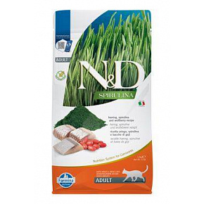 Farmina N&D cat SPIRULINA (GF) adult, śledź 1,5 kg