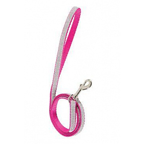 Smycz dla kota SHINY nylon różowy 1m Zolux