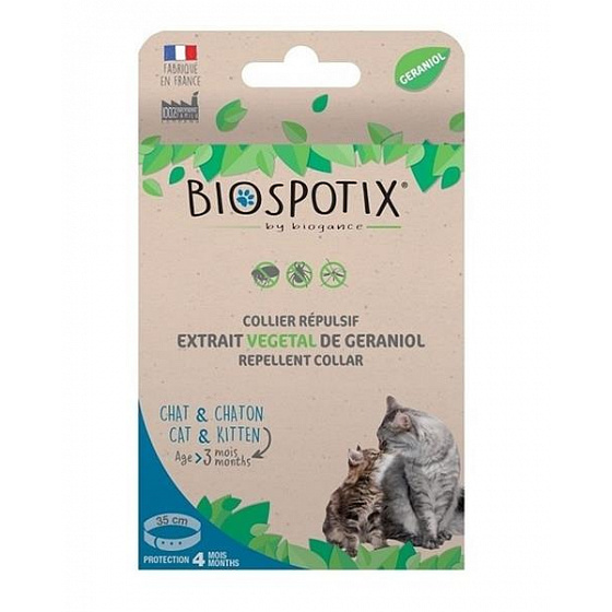 Obroża BIOGANCE Biospotix Cat z działaniem odstraszającym 35 cm (od 3 miesięcy)