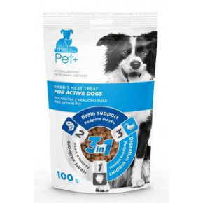 Przysmak Pet+ 3w1 dla aktywnych psów króliczy 100g