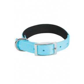Obroża dla psa SOFT NYLON turkusowa 25mm/50cm Zolux