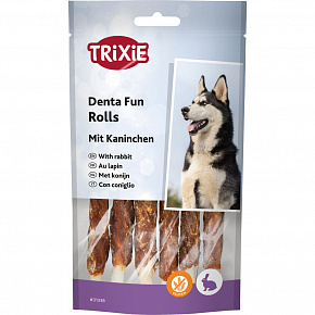 DentaFun rolki do żucia z królikiem 6 szt., 12 cm/70 g DentaFun rolki do żucia z królikiem 6 szt., 12 cm/70 g