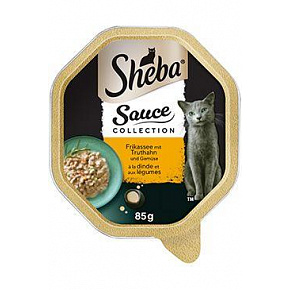 Sheba tacka Sauce Collection z indykiem i warzywami 85g