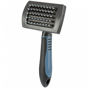 Szczotka z plastikowymi włosiami, antypoślizgowa.uchwyt 10x17 cm