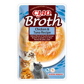 Inaba CIAO Broth Cat Saszetka Kurczak & Tuńczyk 1 szt. 40 g Inaba CIAO Broth Cat Saszetka Kurczak & Tuńczyk 1 szt. 40 g