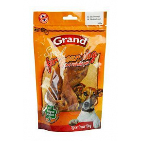 GRAND Dog pochodzenie. Susz. Przysmak wieprzowe uszy 100g GRAND Dog pochodzenie. Susz. Przysmak wieprzowe uszy 100g