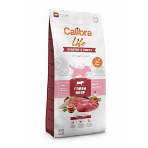 Calibra Dog Life Starter&Puppy Świeża Wołowina 12kg