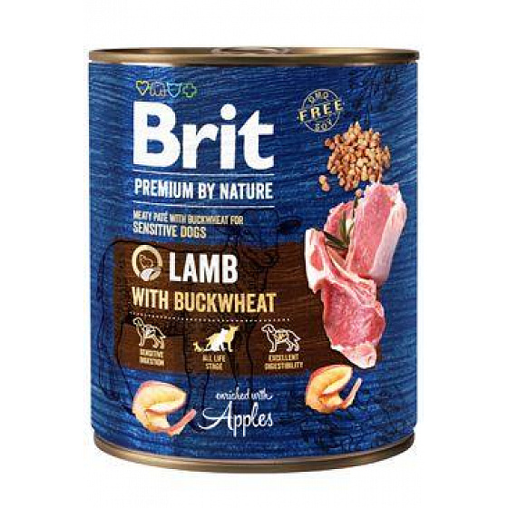Brit Premium Dog by Nature konz Lamb & Buckwheat 800g