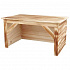 Drewniany domek dla królików, opalane drewno 50 x 26 x 31 cm