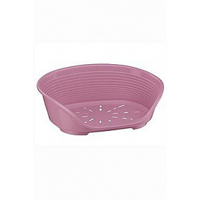 Plastowe legowisko SIESTA DLX 2 różowe 49x36x17,5cm FP