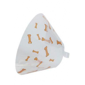 Kołnierz ochronny BUSTER plastikowy Bone pomarańczowy 12,5cm