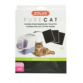 Filtr do krytych toalet PURECAT 3 szt. Zolux