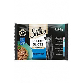Sheba saszetka Select Slices wybór rybny 4x85g