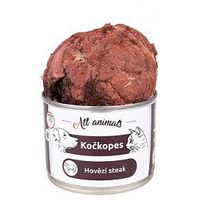 All Animals kotopies konserw. Stek z wołowego mięśnia. 200g All Animals kotopies konserw. Stek z wołowego mięśnia. 200g