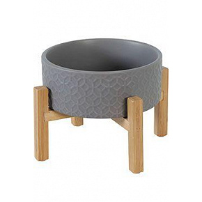 Miska ceramiczna KERAMO SOLO 700ml szara Zolux