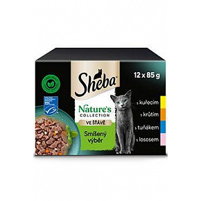 Sheba saszetka Nature's Collection mix wybór 12x85g