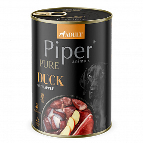 NEW PIPER PURE kaczka z jabłkami, konserwa dla psów 400 g