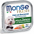 MONGE FRESH - pasztet i kawałki z kurczakiem i warzywami 100g dla psów