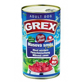 GRAND Dog konserwa. Grex Adult mieszanka mięsna 1280g