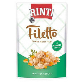 Rinti Dog Filetto saszetka kurczak+warzywa w galarecie 100g