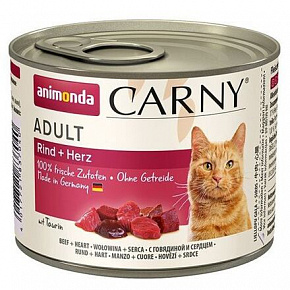 ANIMONDA puszka CARNY Adult - wołowina, serce 200g