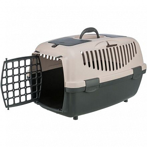 Transportowy box CAPRI II, XS-S: 37x34x55cm (max. 8 kg), ciemnoszary/cielisty