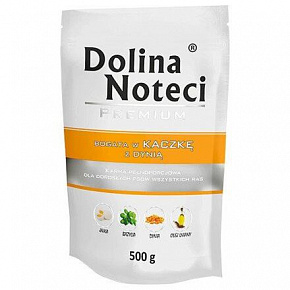 DOLINA NOTECI PREMIUM kaczka z dynią saszetka dla psów 500 g