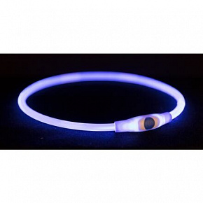 Flash light ring USB, migający obroża, niebieska (RP 2,10 €)