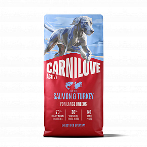 Carnilove Active Dog Łosoś i Indyk dla Dorosłych Dużych Psów 12 kg Carnilove Active Dog Łosoś i Indyk dla Dorosłych Dużych Psów 12 kg