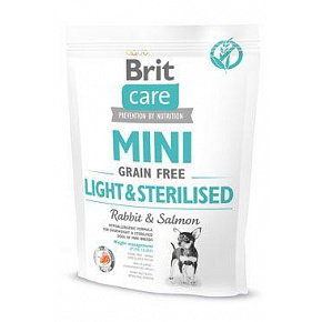 Brit Care Dog Mini Grain Free Light & Sterilised 400g Brit Care Dog Mini Grain Free Light & Sterilised 400g