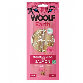 Przysmak Woolf Dog Earth NOOHIDE L Sticks z łososiem 85 g