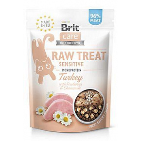 Brit Raw Treat Cat Sensitive, Indyk 40g