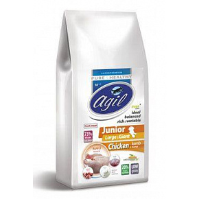 Agil Junior Large&Giant Low Grain Chick&Lamb&Tuna 2kg Agil Junior Large&Giant Low Grain Chick&Lamb&Tuna 2kg