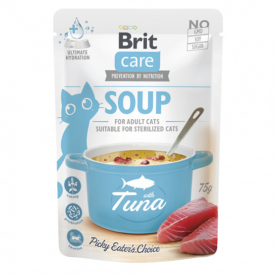 Brit Care Cat Soup z tuńczykiem 75g