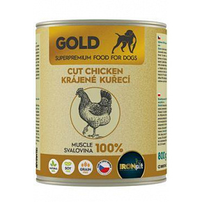 IRONpet Gold Dog konserwa. Chicken Cut Muscle 800g