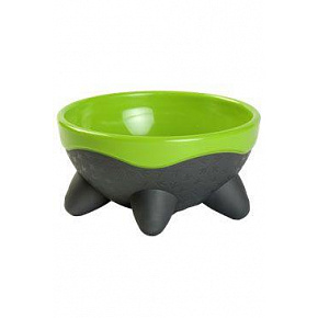Miska plastikowa dla psa UFO 750ml zielona Kiwi Miska plastikowa dla psa UFO 750ml zielona Kiwi