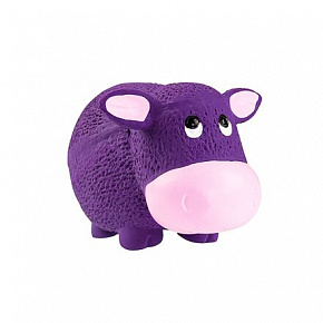 Fioletowa krówka z dźwiękiem 9 cm, lateks, HipHop Dog