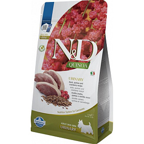 Farmina N&D dog QUINOA (GF) adult mini urinary, kaczka i żurawina 1,5 kg