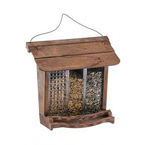 Plastowy karmnik zewnętrzny JOK 11 dekor drewno FP