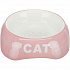 Ceramiczna miska 200ml/13cm - KOT + rybia ość