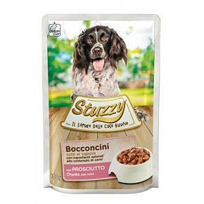 Stuzzy Dog saszetka Adult kawałki szynki 100g